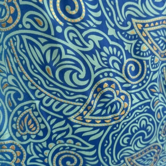 Sunny Oceans Long Glitter Floral Beach Wrap Dress Size L Large - Picture 4 of 7